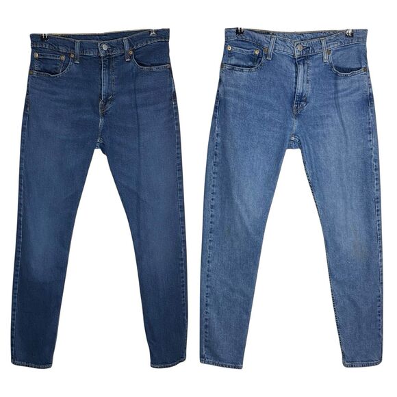 Levis 512 Jeans Mens 32x31 (Tag 33x32) Slim Taper Denim Blue Stretch Casual - Picture 1 of 16